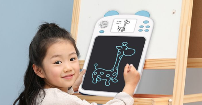 寶寶新玩具！帶簡(jiǎn)筆畫(huà)視頻的液晶手寫(xiě)板，寶寶跟著學(xué)畫(huà)畫(huà)